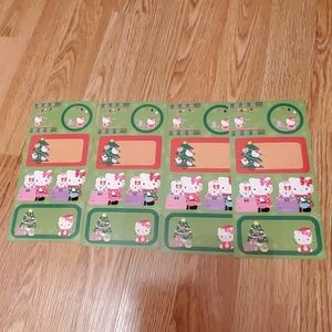 Vintage hello kitty holiday sticker set
